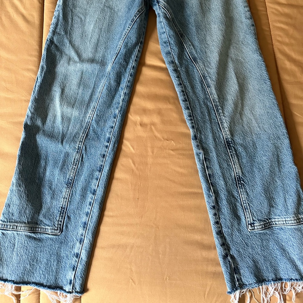 FREE PEOPLE Women's Risk Taker Mid-Rise Straight-Leg Jeans - Picture 5 of 6
